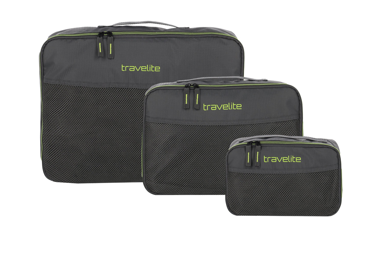 Travelite Packing Cubes 3er, Anthrazit