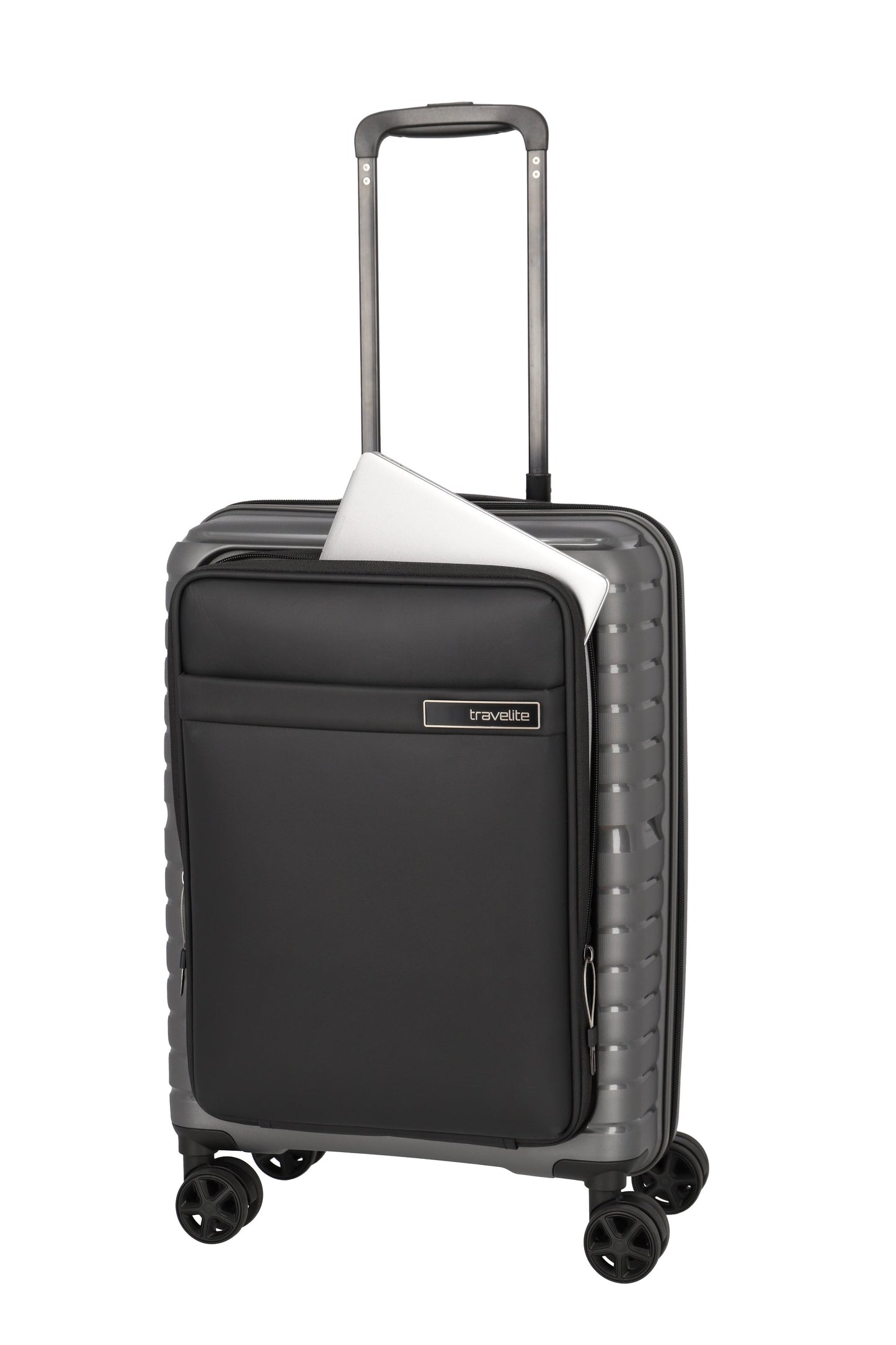 Travelite TRIENT S mit Vortasche - Anthrazit, bei uns EXKLUSIV!