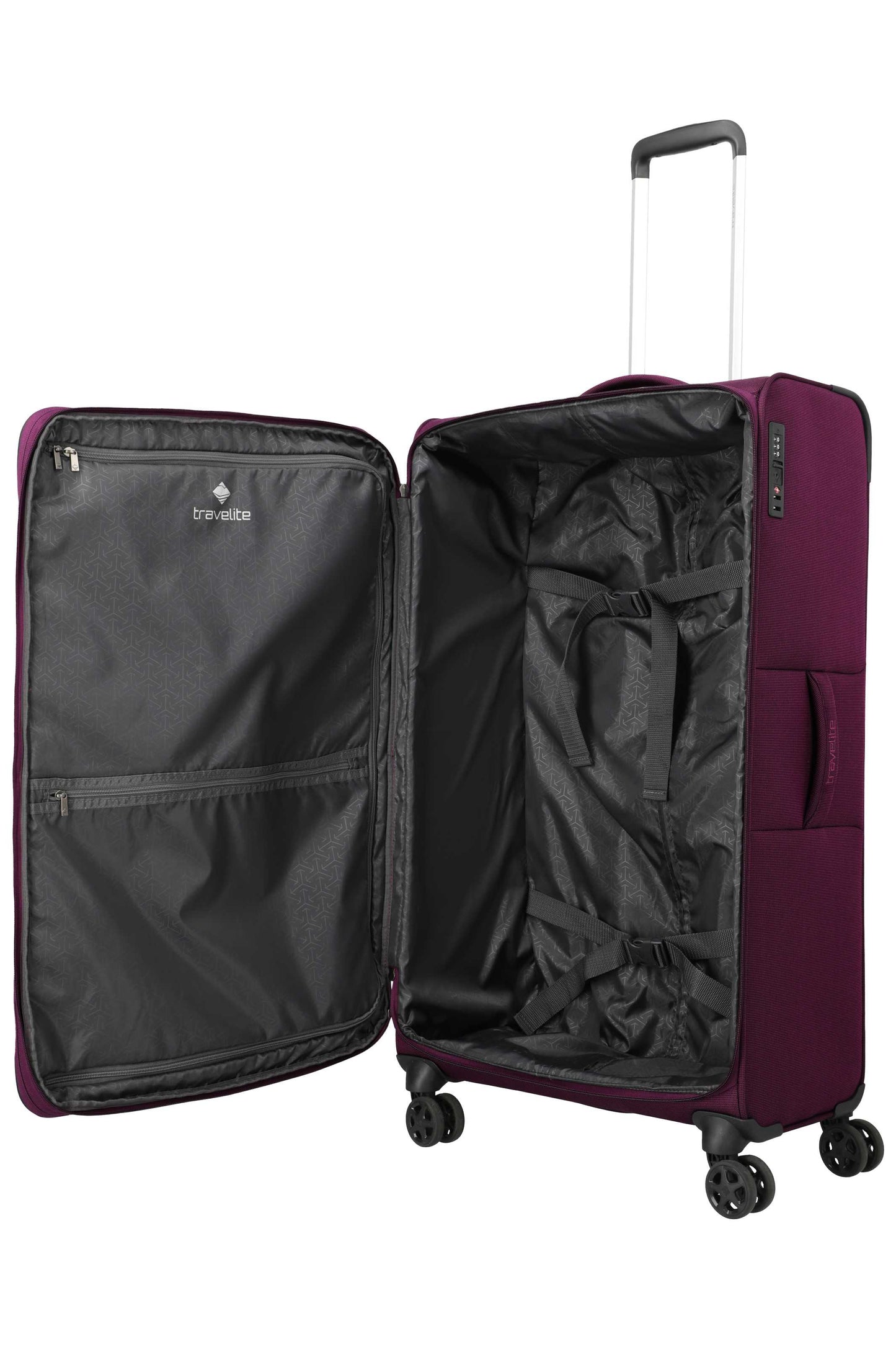 Travelite CUBIS Trolley 4w, Set L/M/S/Beauty Case/Bordtasche