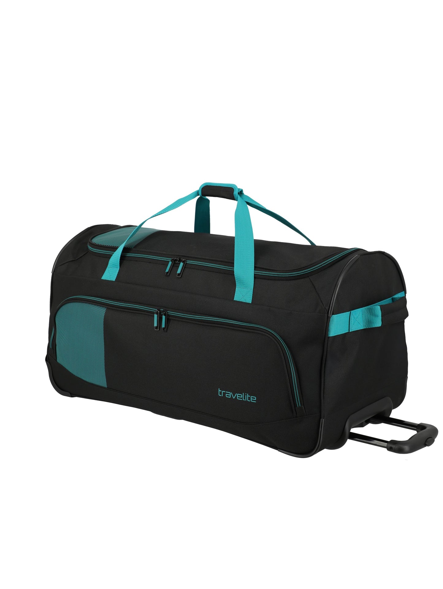 BASICS FRESH Rollenreisetasche, Schwarz/Petrol