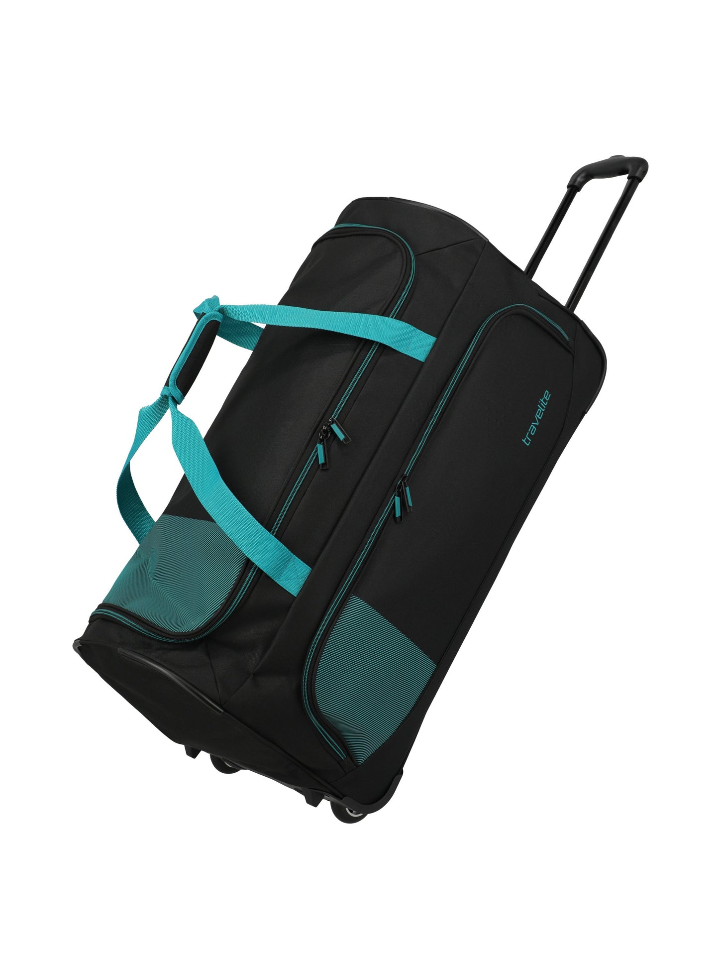 BASICS FRESH Rollenreisetasche, Schwarz/Petrol