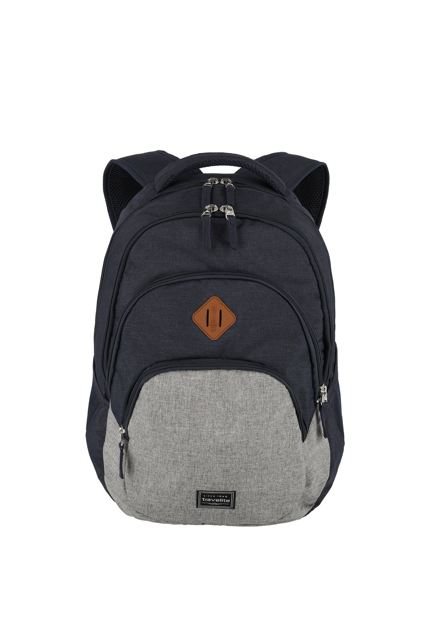 BASICS Rucksack Melange, Marine/Grau