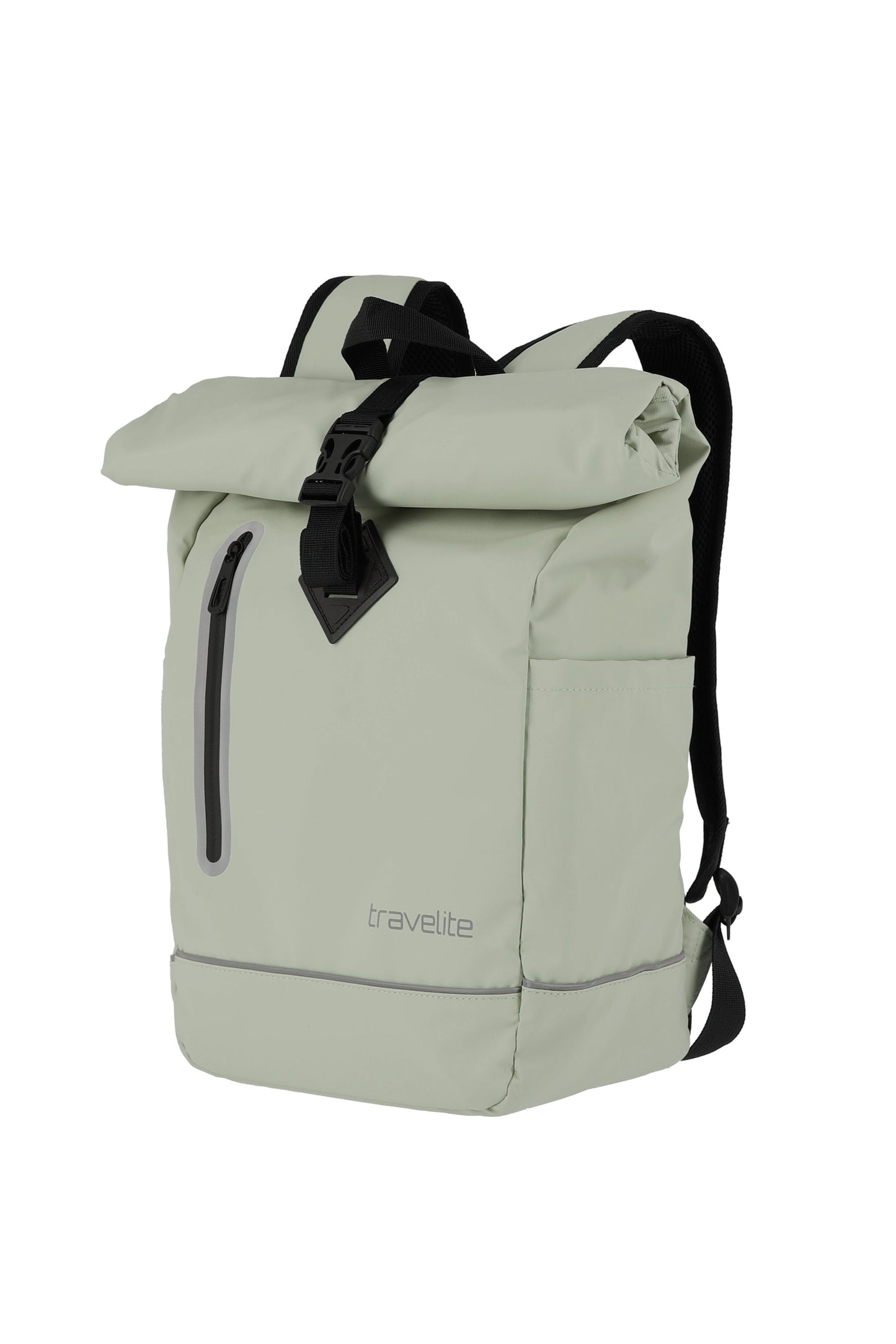 Basics roll-up backpack tarpaulin, light green