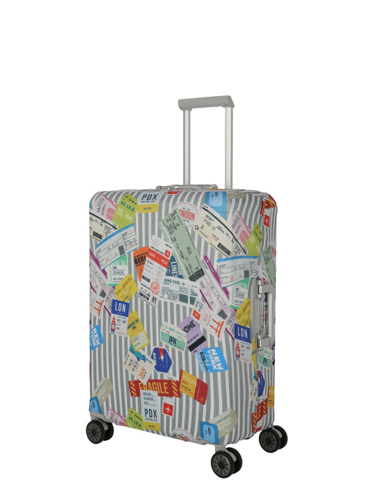 ACCESSORIES Suitcase cover M, Multi.Color/Tickets
