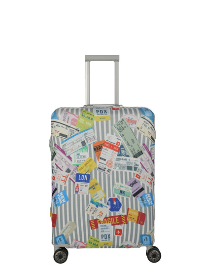 ACCESSORIES Suitcase cover M, Multi.Color/Tickets