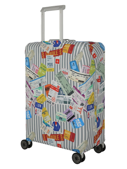 ACCESSORIES Suitcase cover L, Multi.Color/Tickets