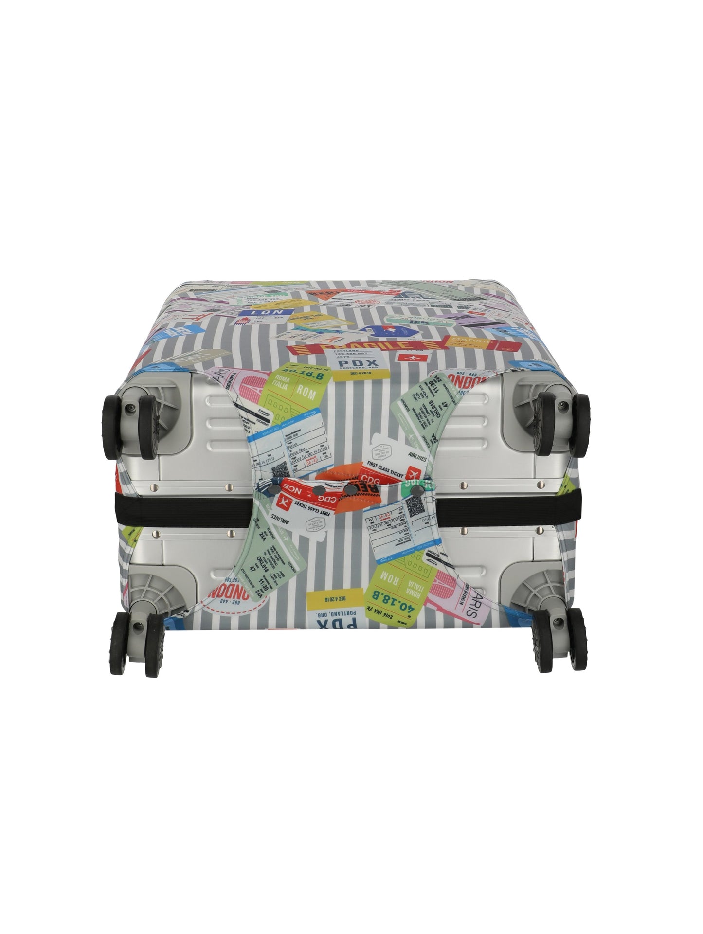 ACCESSORIES Suitcase cover L, Multi.Color/Tickets