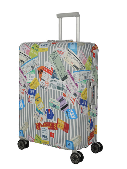 ACCESSORIES Suitcase cover L, Multi.Color/Tickets