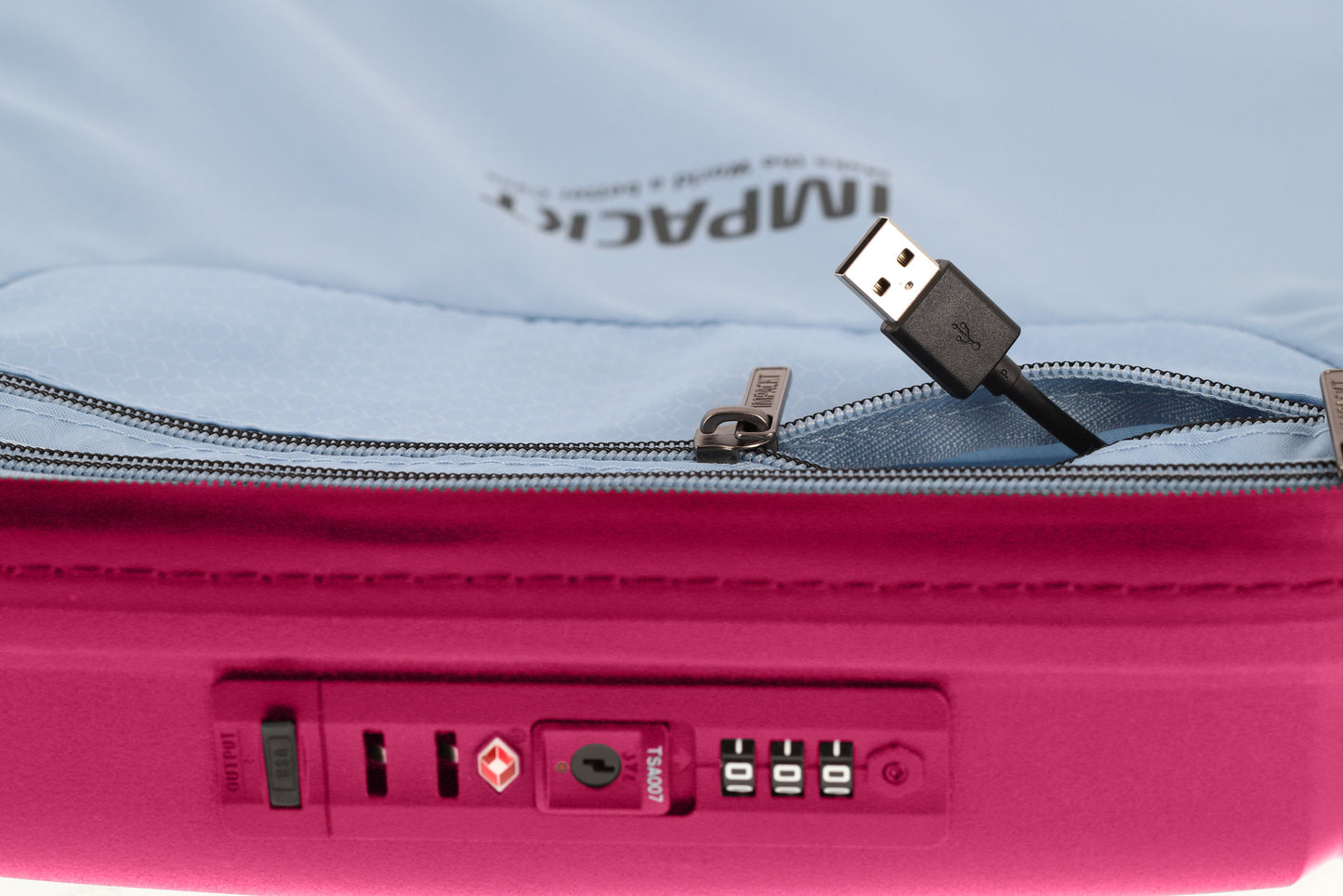 IMPACKT - IP1 4w Trolley S m.USB Port, Flora pink