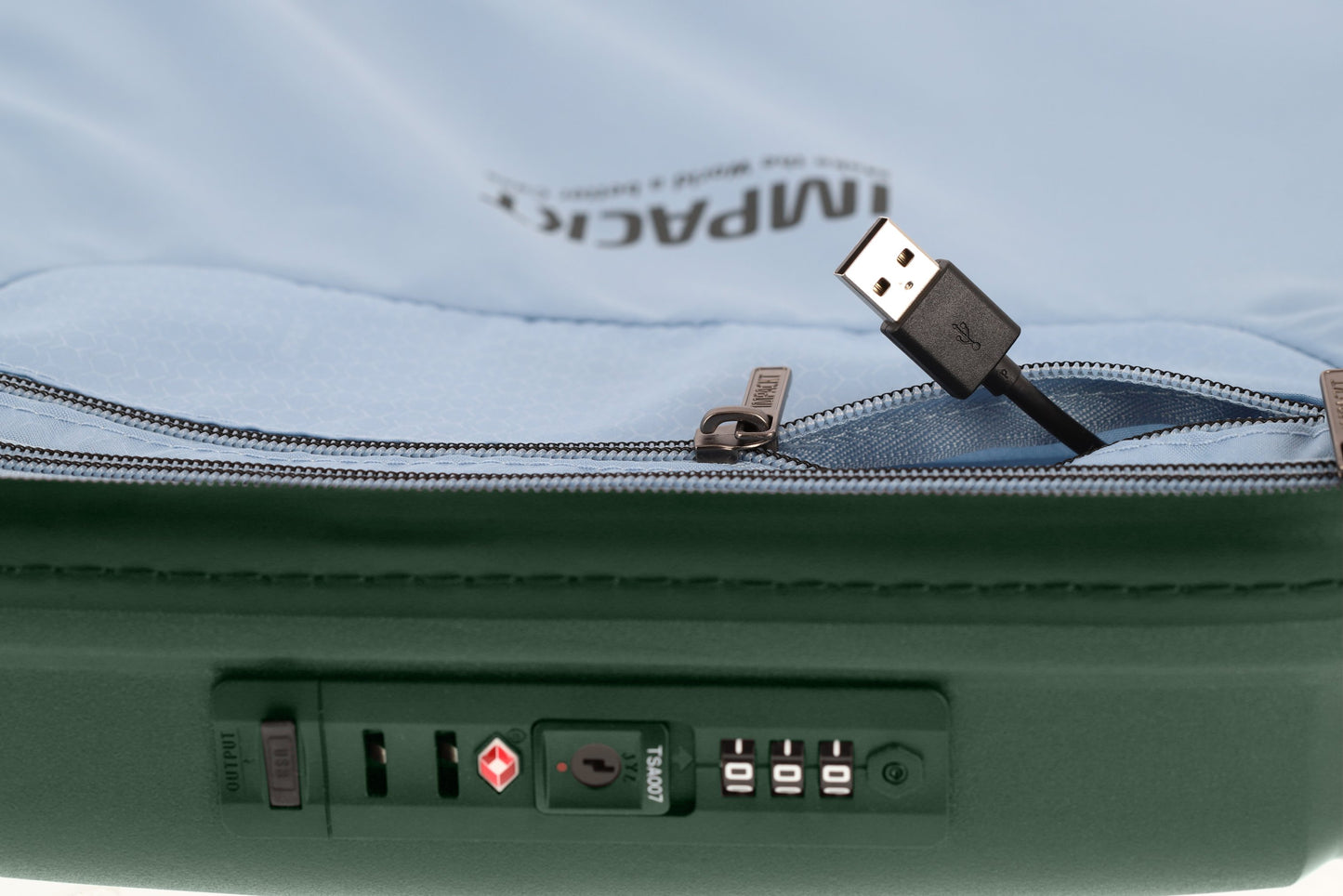IMPACKT - IP1 4w Trolley S m.USB Port, Deep sea green