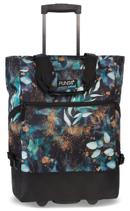 PUNTA wheel Print Shopping-Roller *schwarz/pastellgrün