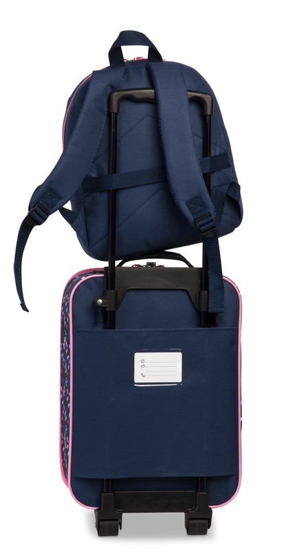 Sac à dos pour enfants Fabrizio * Bleu foncé/rose Fabrizio