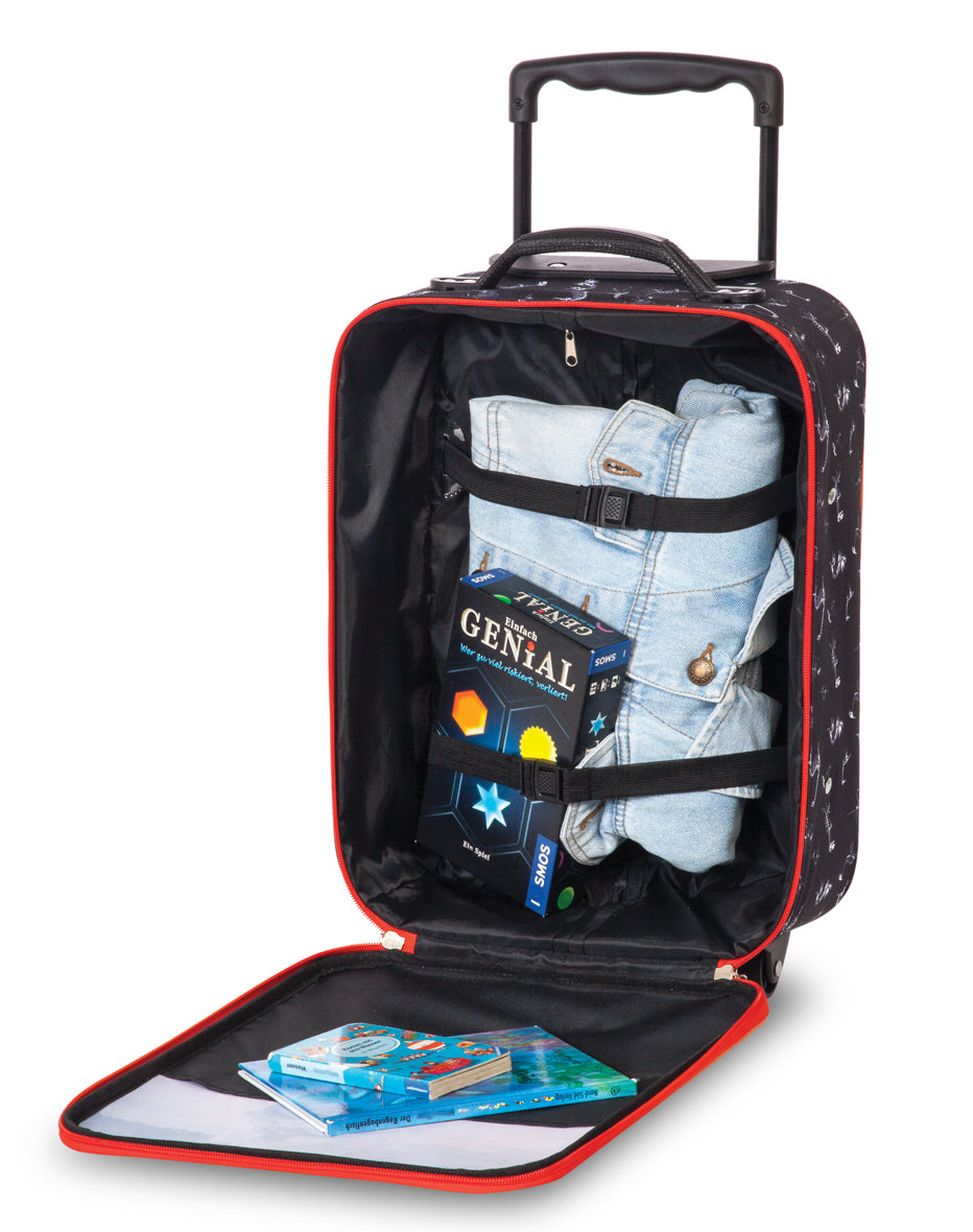 Fabrizio Kindertrolly - schwarz/feuerrot Fabrizio