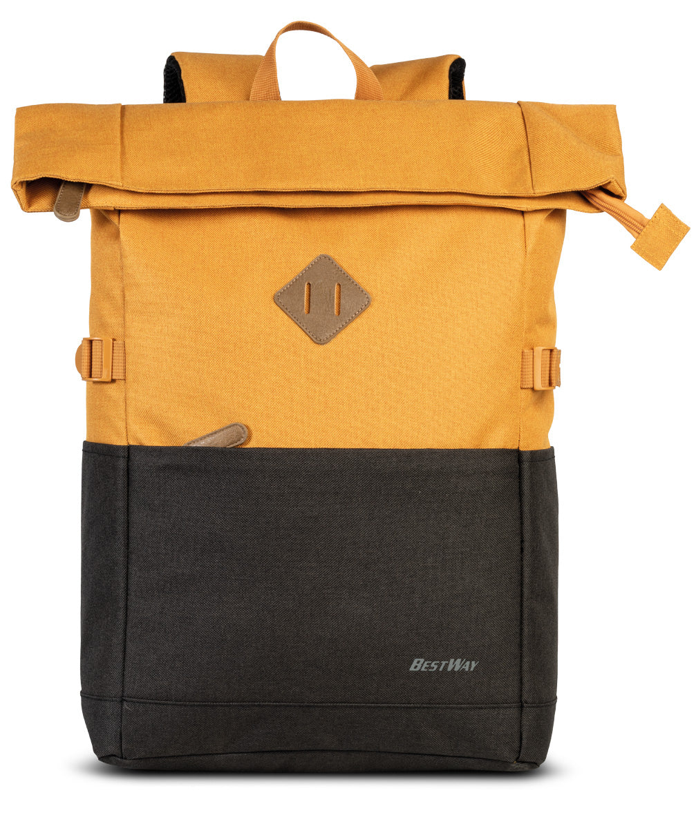 BestWay Campus Style Rucksack: Ocker/Schwarz