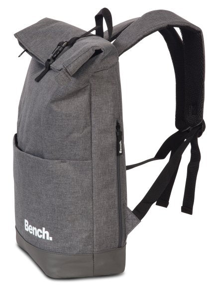 Bench Roll Top Backpack Courier Back Dailardpack Backpack 64180, Color: Dark Gray