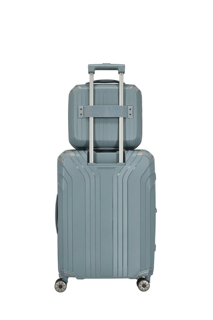 Elvaa beauty case, blue -gray