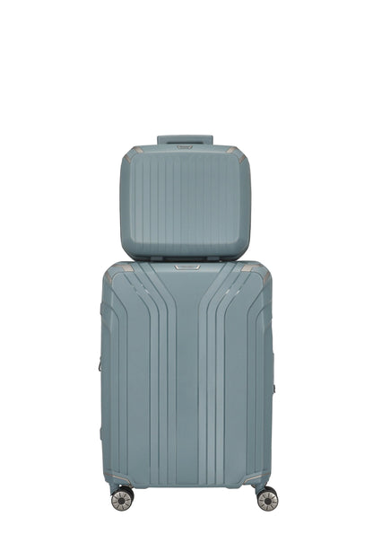 Elvaa beauty case, blue -gray