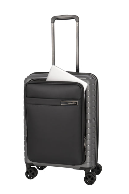 Travelite TRIENT S mit Vortasche - Anthrazit, bei uns EXKLUSIV!