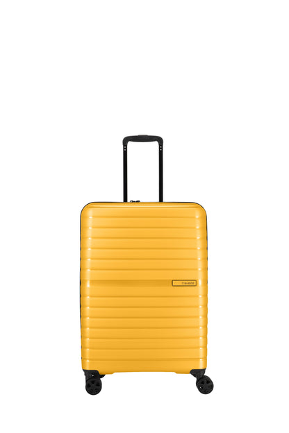 Travelite 4-wheel suitcase set 2 parts sizes L/M, luggage series Trento: hard-shell trolleys with TSA combination lock