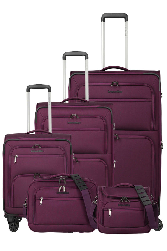 Travelite CUBIS Trolley 4w, Set L/M/S/Beauty Case/Bordtasche