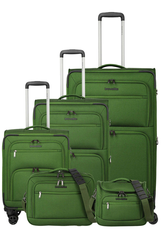 Travelite CUBIS Trolley 4w, Set L/M/S/Beauty Case/Bordtasche