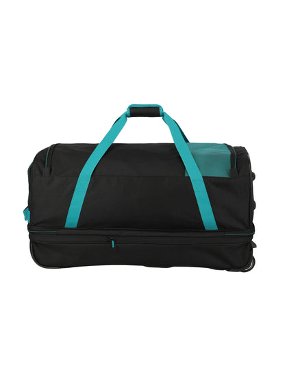 Basics roller travel bag, 70cm, black/petrol