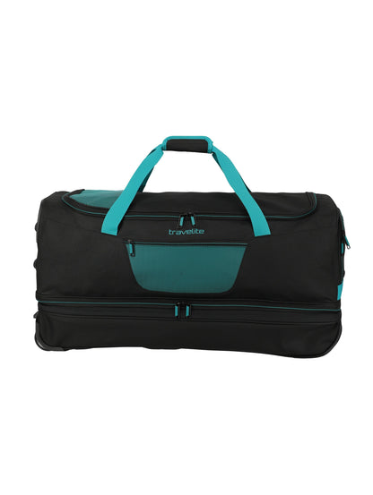 Basics roller travel bag, 70cm, black/petrol