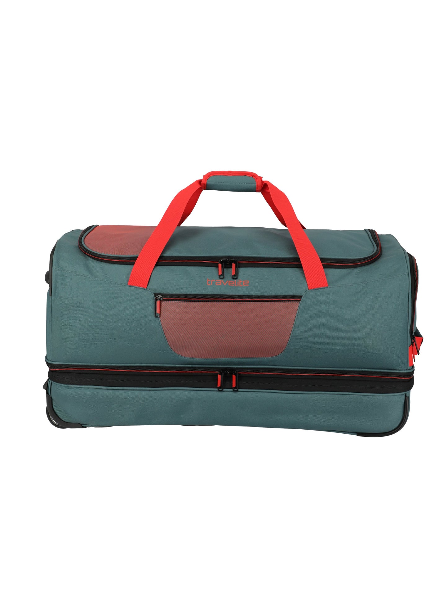 Basics roller travel bag, 70cm, green/orange