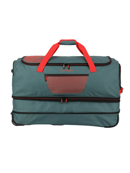 BASICS Rollenreisetasche, 70cm, Grün/Orange