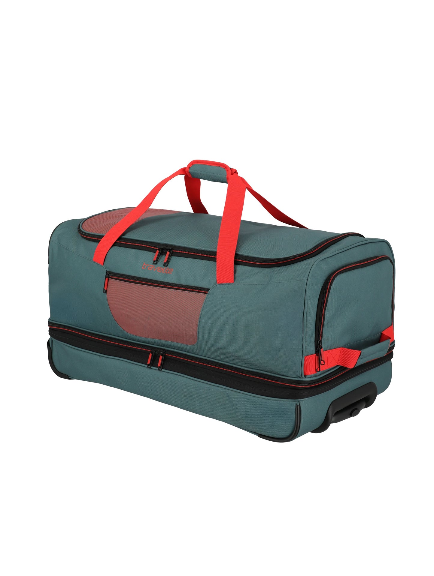 Basics roller travel bag, 70cm, green/orange
