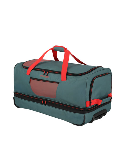 Basics roller travel bag, 70cm, green/orange