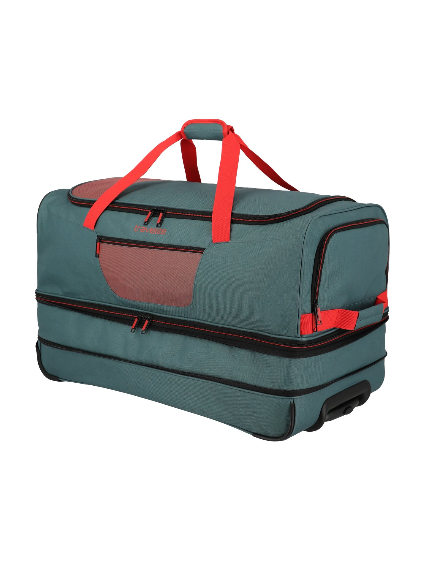 Basics roller travel bag, 70cm, green/orange