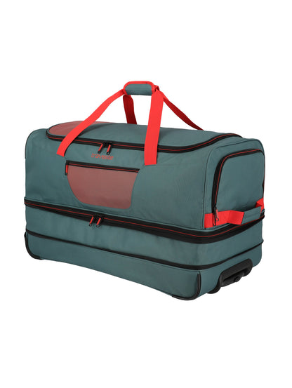 Basics roller travel bag, 70cm, green/orange