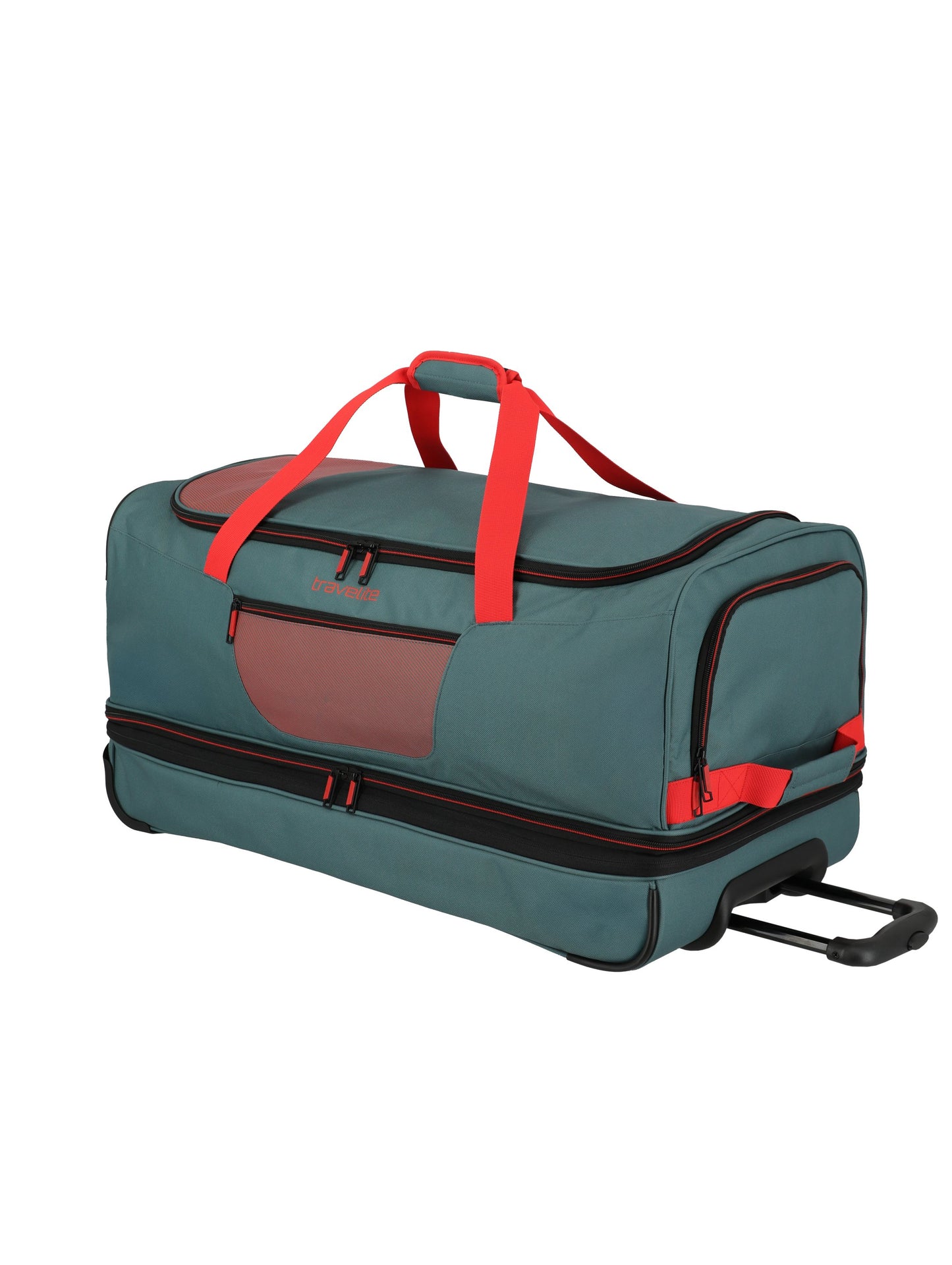Basics roller travel bag, 70cm, green/orange