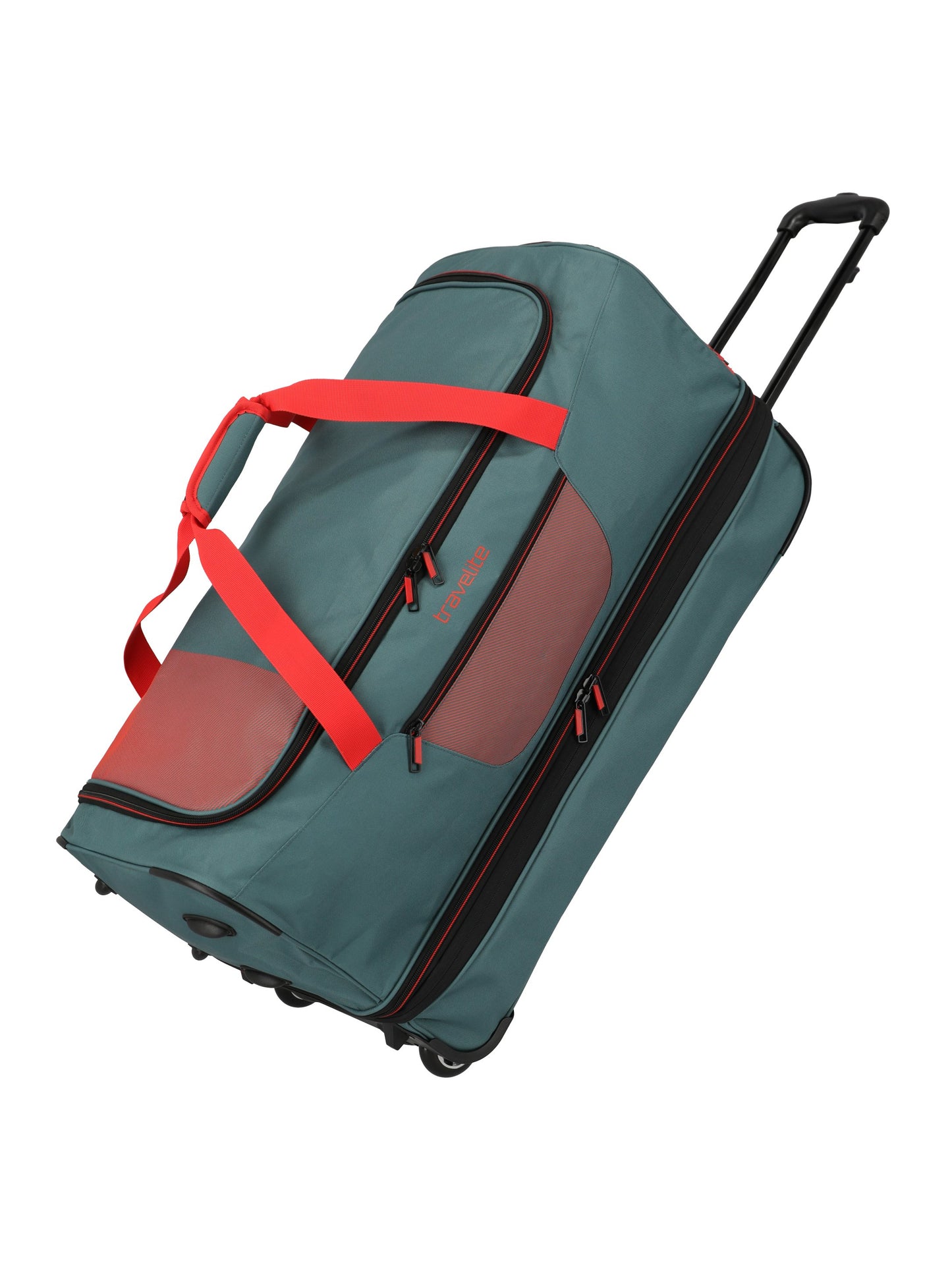 Basics roller travel bag, 70cm, green/orange
