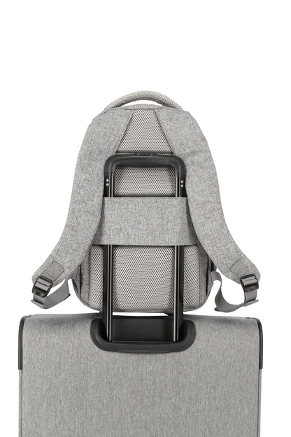 Basics backpack Melange A4, light gray