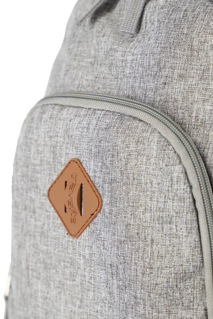Basics backpack Melange A4, light gray