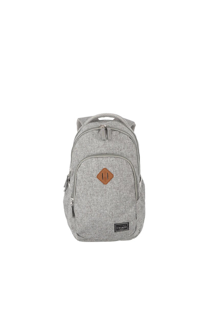 Basics backpack Melange A4, light gray