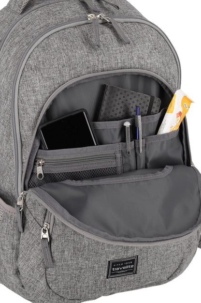 Basics backpack Melange, light gray