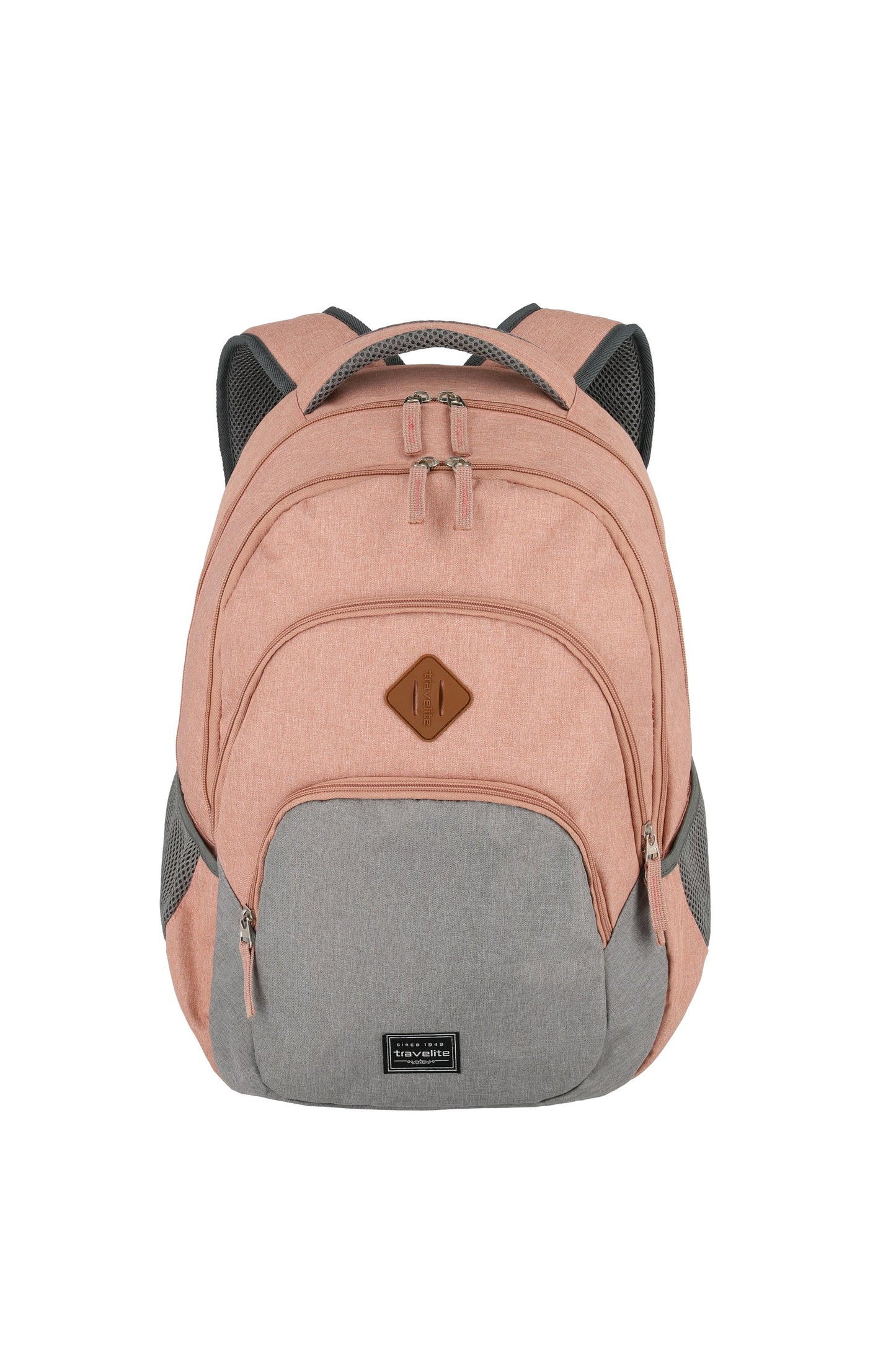 Basics backpack melange, pink/gray