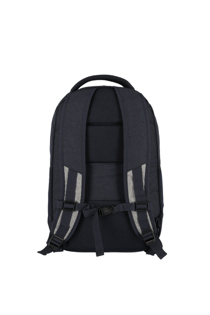 BASICS Rucksack Melange, Marine/Grau