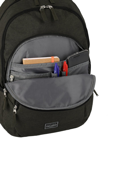 BASICS Rucksack Melange, Braun