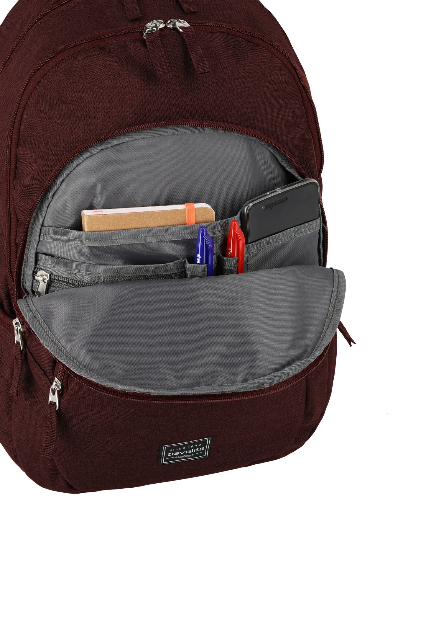 Basics backpack Melange, Bordeaux