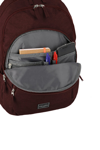 Basics backpack Melange, Bordeaux