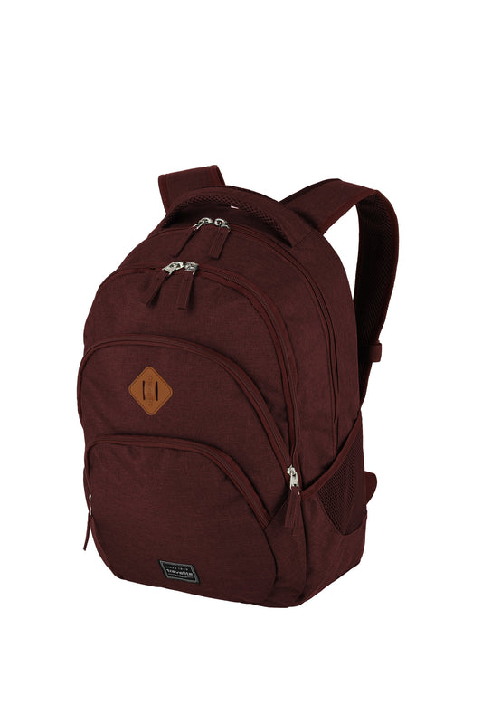 BASICS Rucksack Melange, Bordeaux