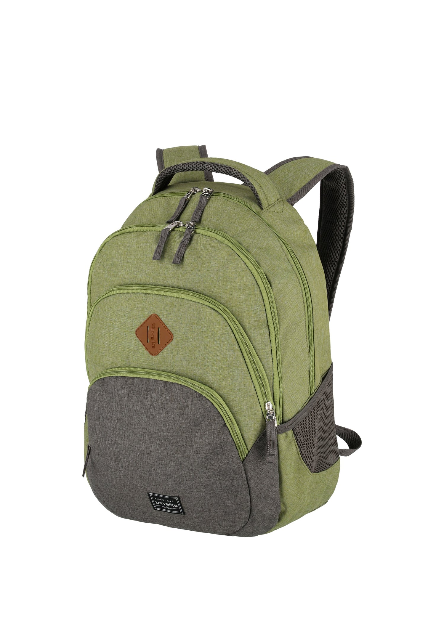 BASICS Rucksack Melange, Grün/Grau