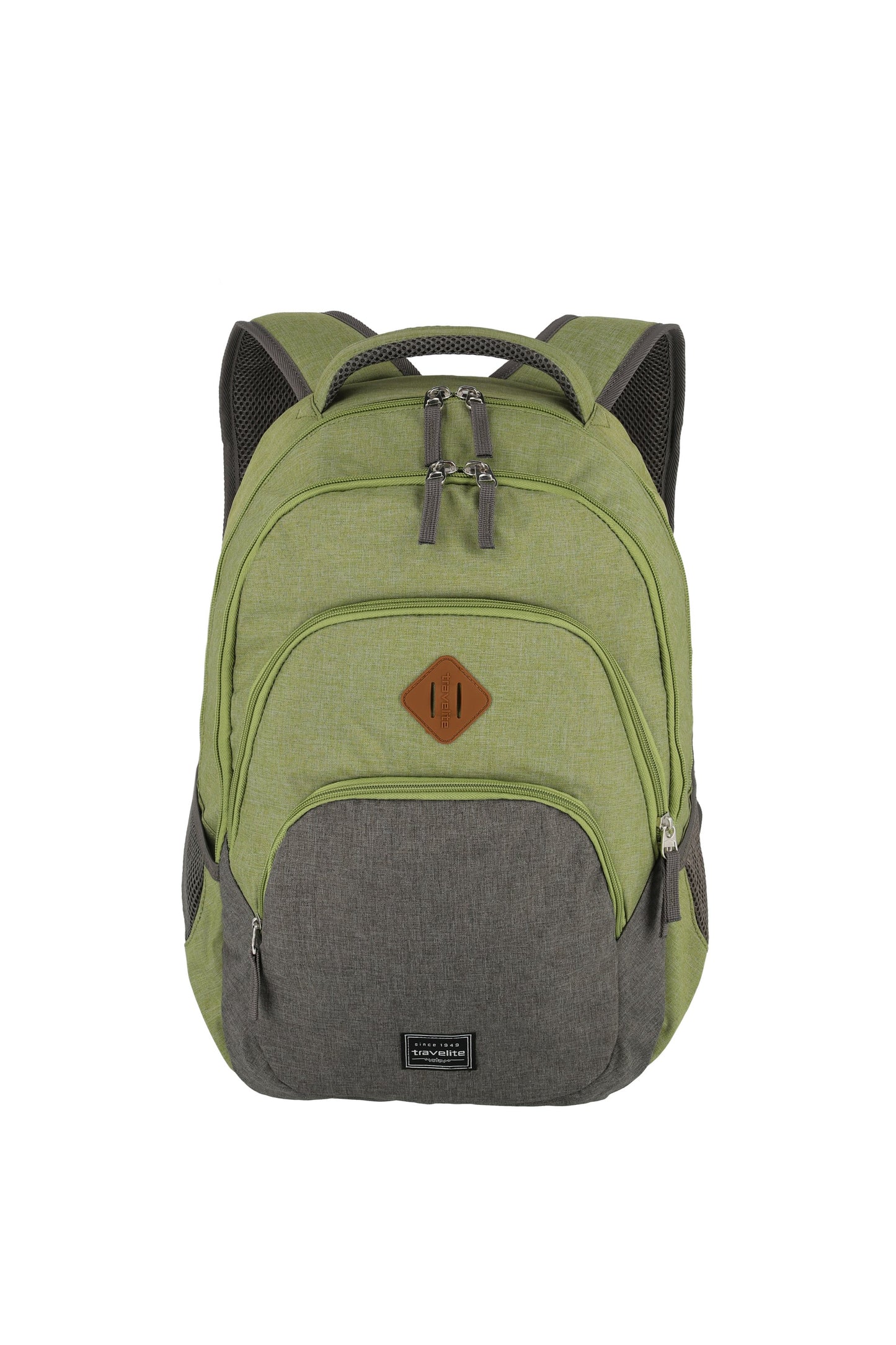 BASICS Rucksack Melange, Grün/Grau