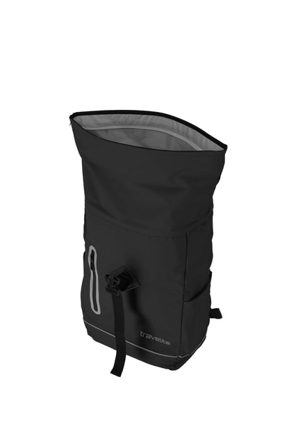 Basics roll-up backpack tarpaulin, black