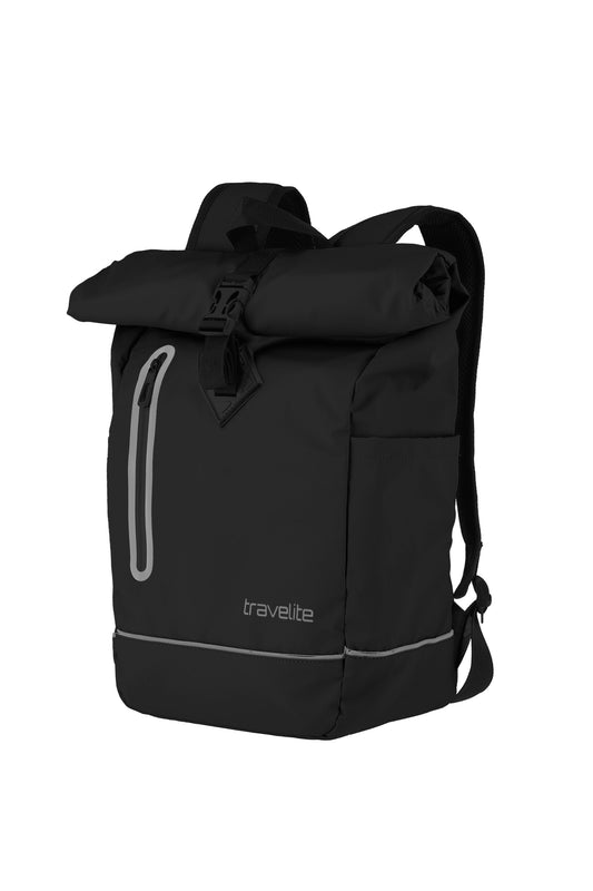 Basics roll-up backpack tarpaulin, black
