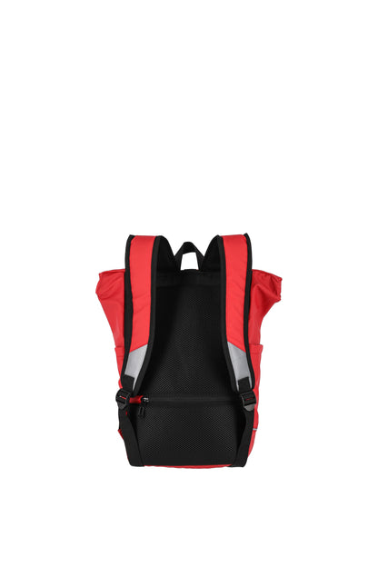 Basics roll-up backpack tarpaulin, red